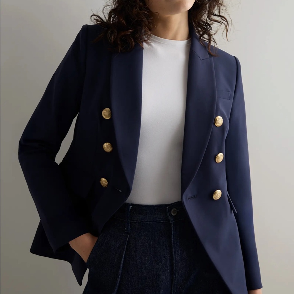 Quince Scuba Captain’s Convertible Blazer Navy M Dickey Blazer
